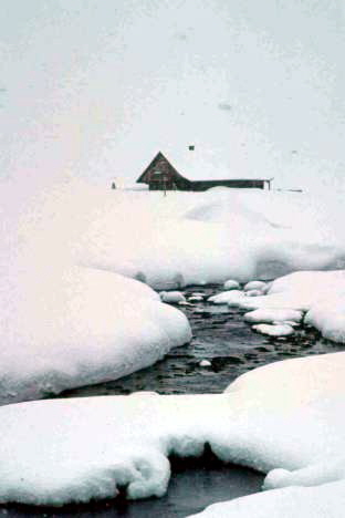 08 Ski Bach im Winter